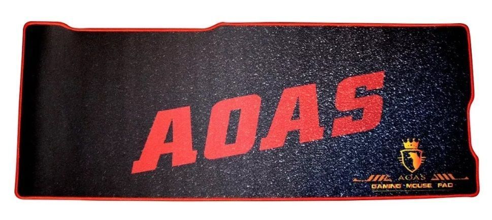 Mouse Pad Gamer S3000 Xxl 80x30 Cm Diseño Negro Rojo Alfombrilla-1