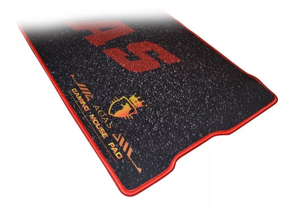 Mouse Pad Gamer S3000 Xxl 80x30 Cm Diseño Negro Rojo Alfombrilla-2