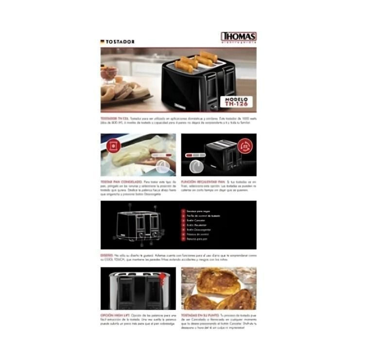 TOSTADOR THOMAS TH-126-4