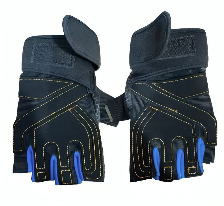 Guantes Ciclismo Bicicleta Dedos Cortos Con Palma Acolchada-1