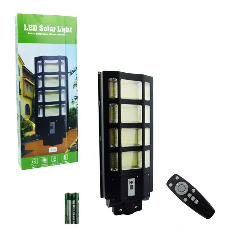 FOCO PARA POSTE SOLAR 400W CON 12 PLACAS 528 LED -3