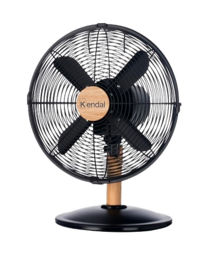 Ventilador De Mesa 12 Pulgadas Kendal  Metal Madera-1