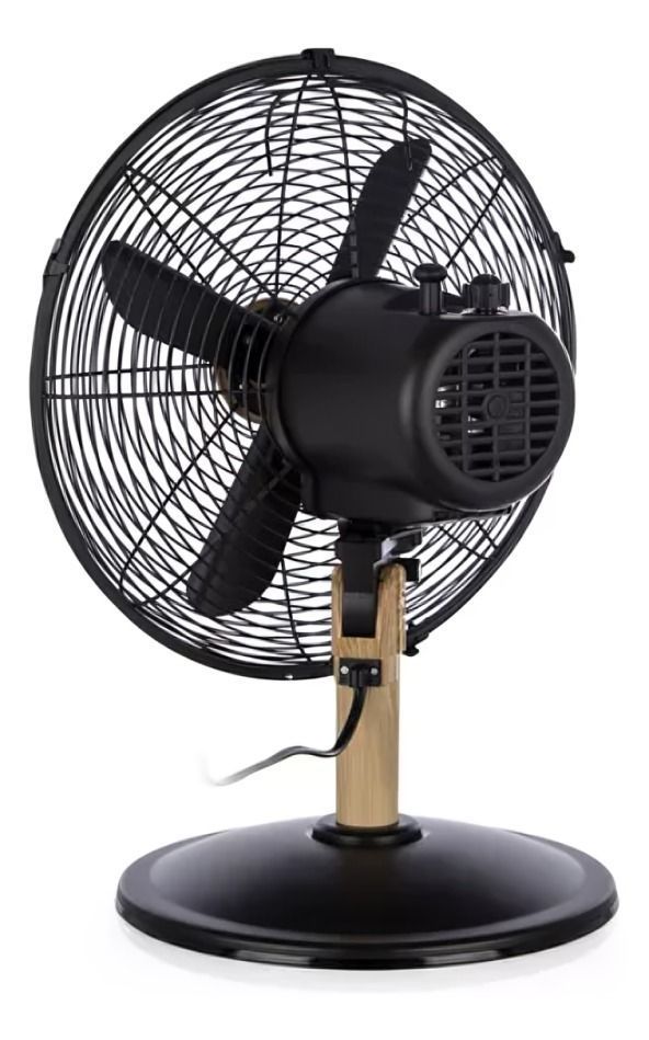Ventilador De Mesa 12 Pulgadas Kendal  Metal Madera-2