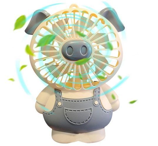 Mini Ventilador de Aire Portatil  Forma de Cerdito-1