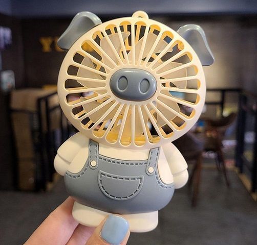Mini Ventilador de Aire Portatil  Forma de Cerdito-2