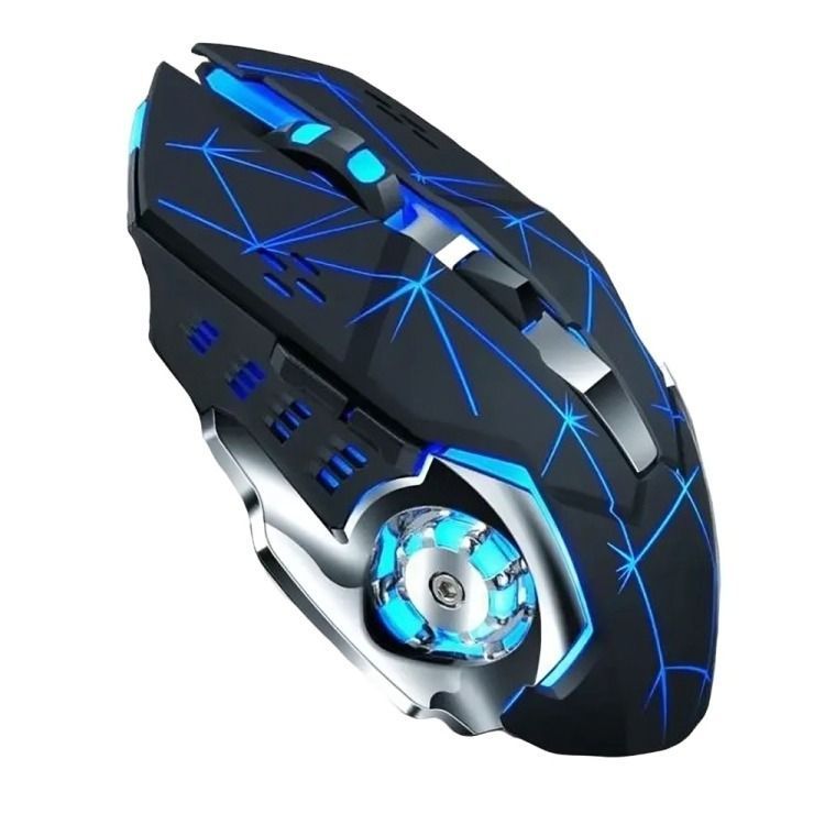 Mouse Gamer Inalámbrico Recargable Iluminado Rgb-0