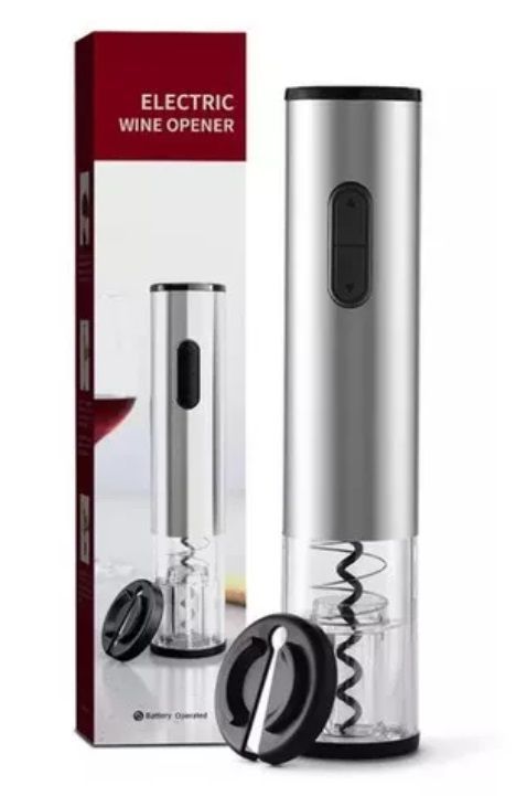 Sacacorchos Eléctrico (Pilas) Abridor de Vinos, Destapador-1
