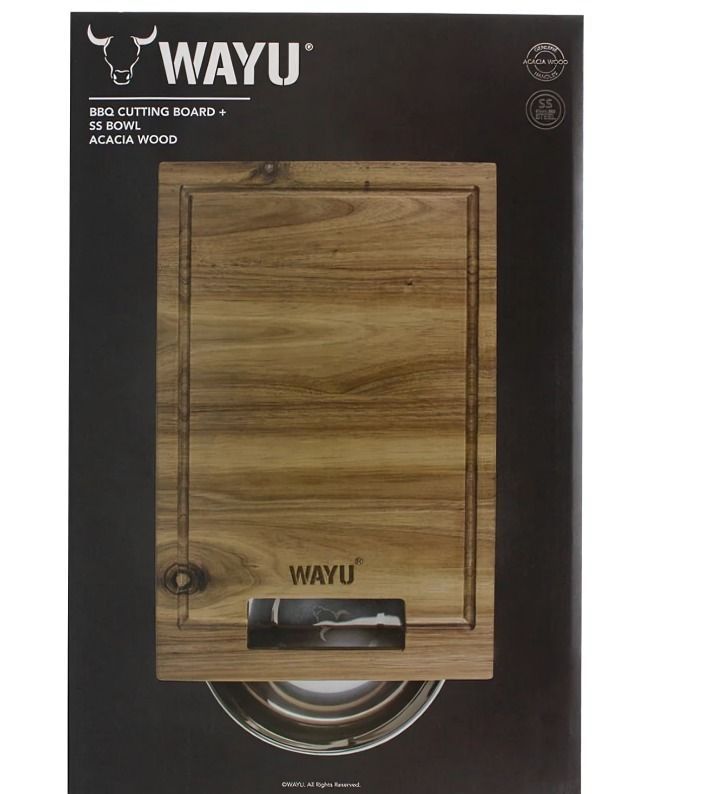 TABLA MADERA BOWL ACERO WAYU-2