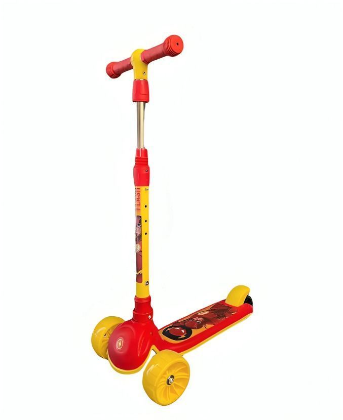 TRISCOOTER PLEGABLE JUSTICE LEAGUE (Luces en pedal)-0