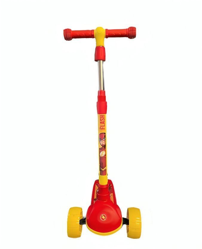 TRISCOOTER PLEGABLE JUSTICE LEAGUE (Luces en pedal)-1