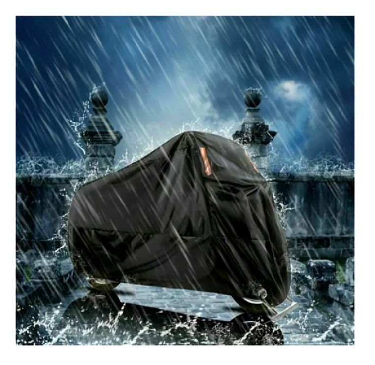 FUNDA PARA MOTO WATERPROOF 255X125 CON OJALES PARA CADENA -2