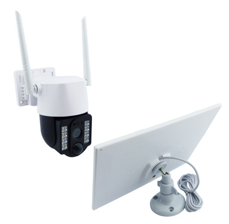 CAMARA VIGILANCIA IP EXTERIOR 8 LED SOLAR WIFI MOD.VC3-W CON MOVIMIENTO APP V380 PRO CON PANEL -1