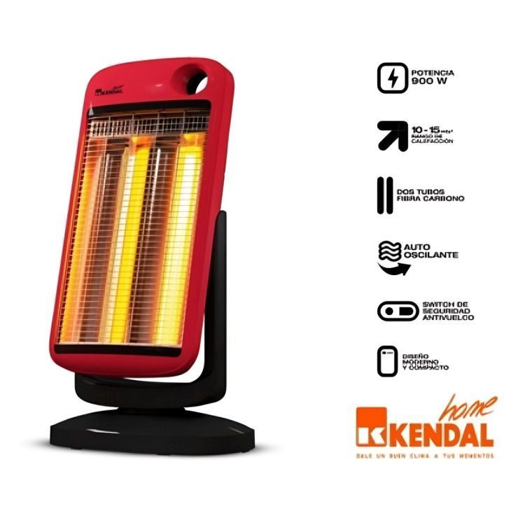 Estufa Fibra de Carbono Kendal KFC 90 - Roja c/Negro-1