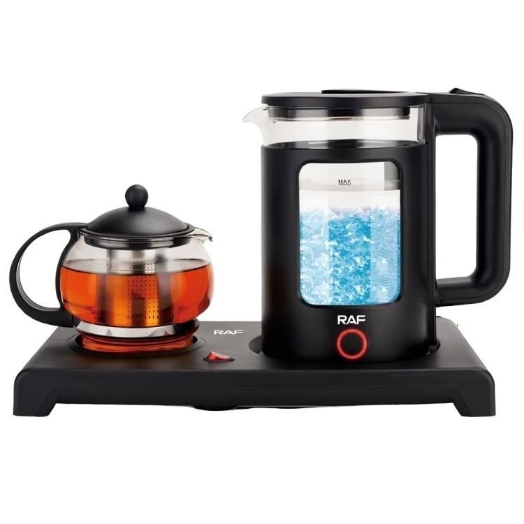 Tetera de vidrio  + Hervidor De agua RAF R7855-0