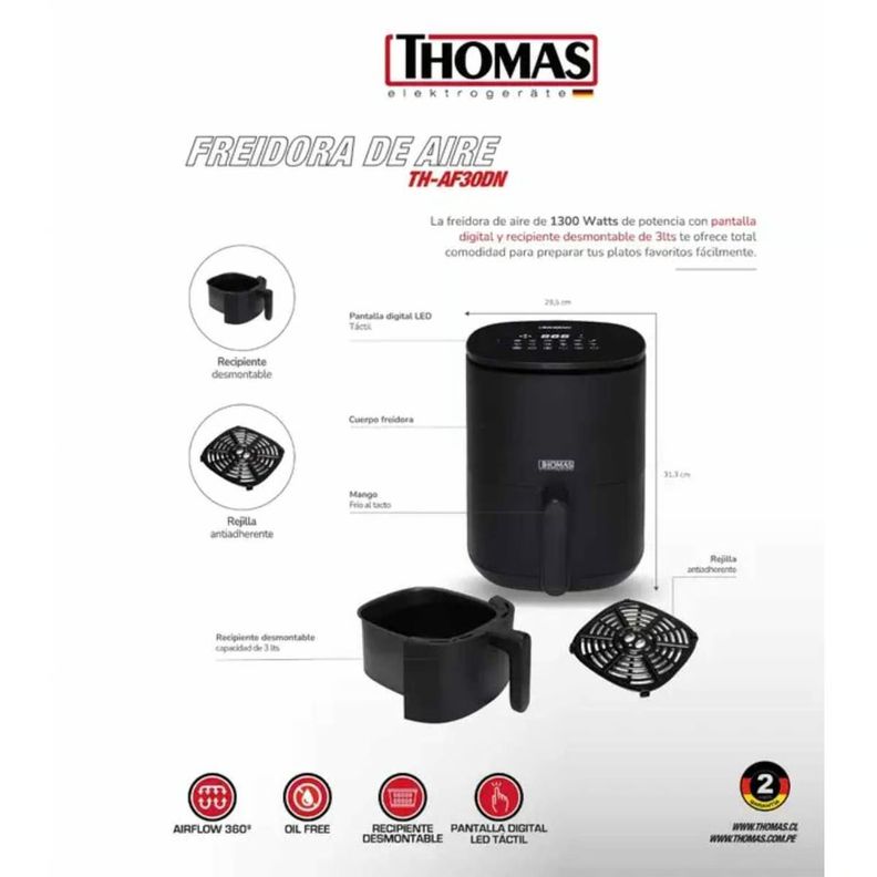 AIR FRYER THOMAS TH-AF30DN-2