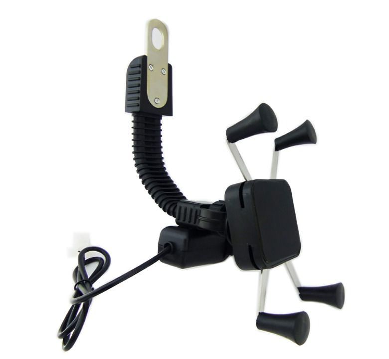 PORTA SMARTPHONE CON BRAZO PARA ESPEJO DE MOTO-0