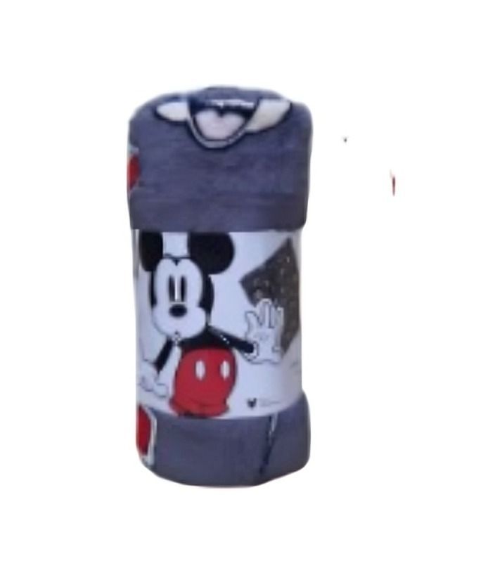 PACK MANTA CORAL 127x152 + COJIN 40x40 MICKEY MOVIE GRAY-2