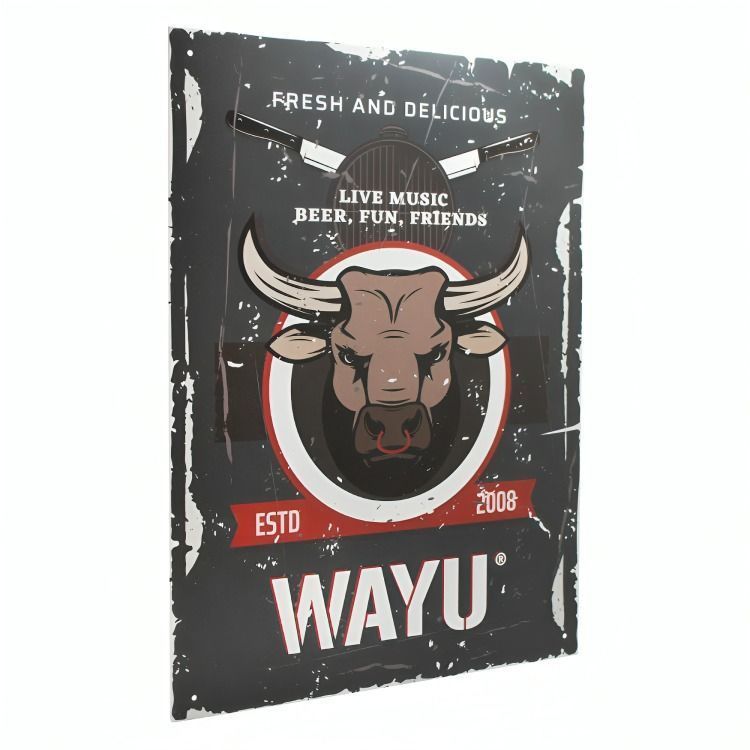 CUADRO DECO TORO 40*30CM WAYU