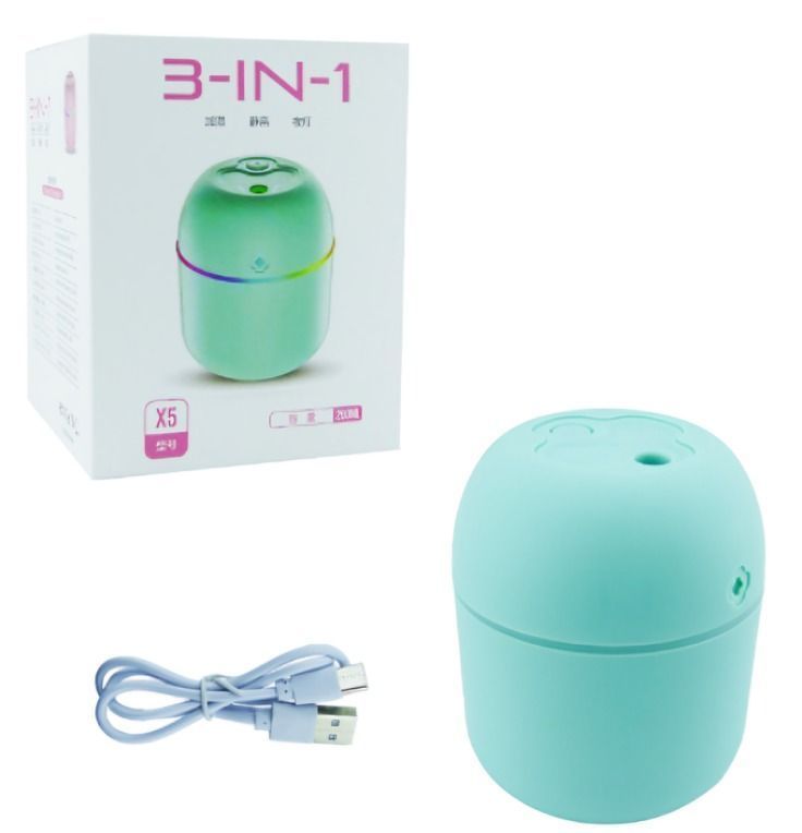 HUMIDIFICADOR MOD.X5 RGB LED VERDE 260 ML-1
