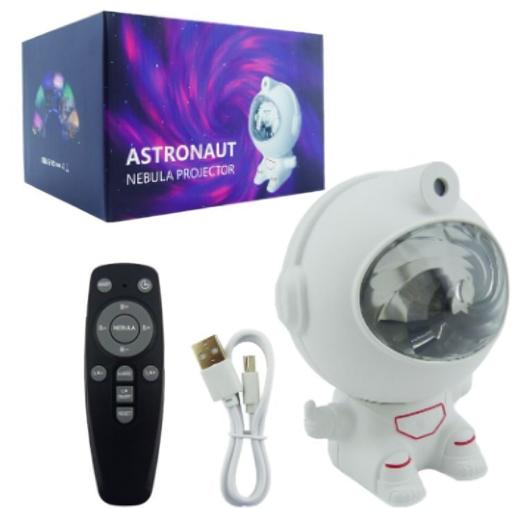 LAMPARA PROYECTOR MINI ASTRONAUTA DE LED RGB CON CONTROL REMOTO-3