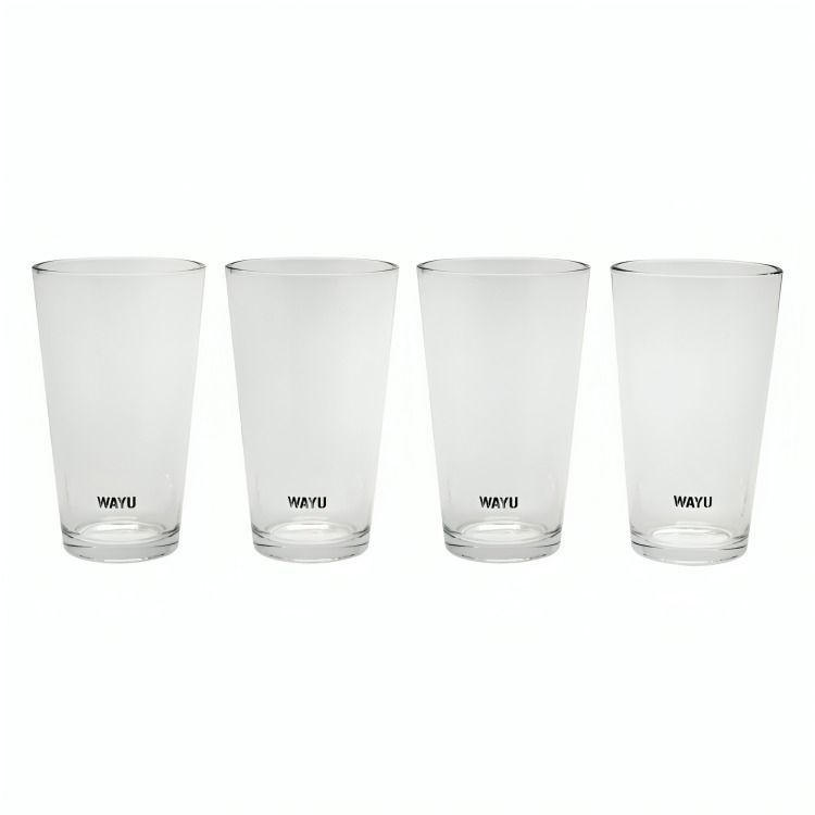 SET 4 VASOS VIDRIO WAYU-2