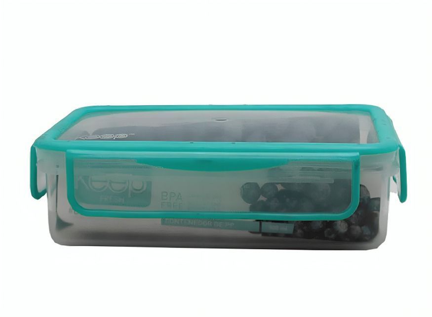 HERMETICO PP 900ML RECTANGULAR VERDE-0