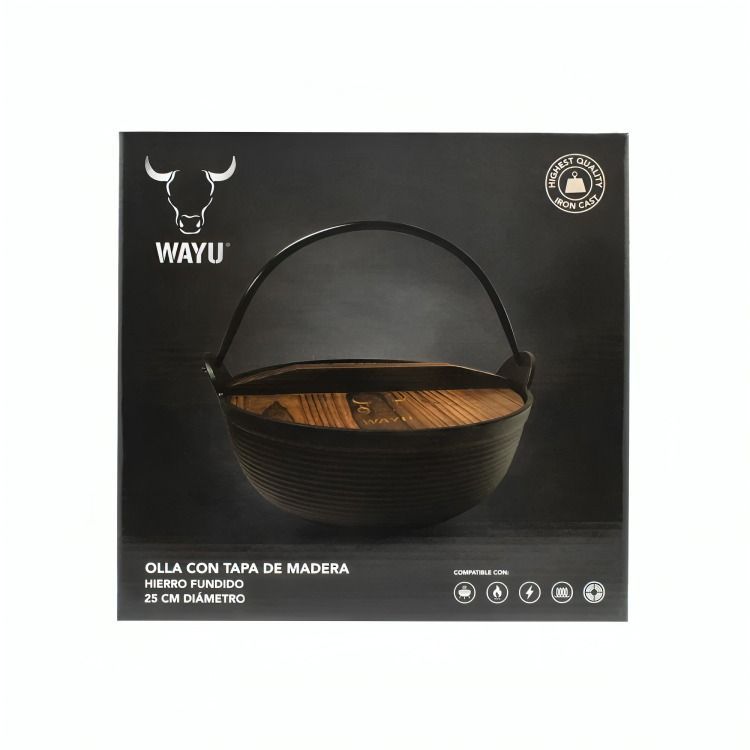 OLLA CON TAPA DE MADERA WAYU IRON CAST-3