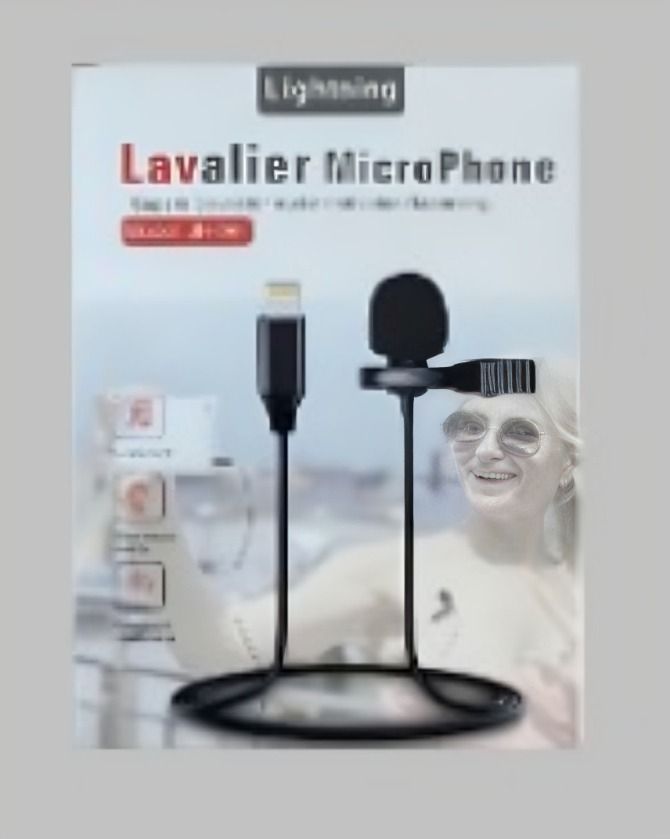 MICROFONO LAVALIER CONEXIÓN COMPATIBLE CON IPHONE-1
