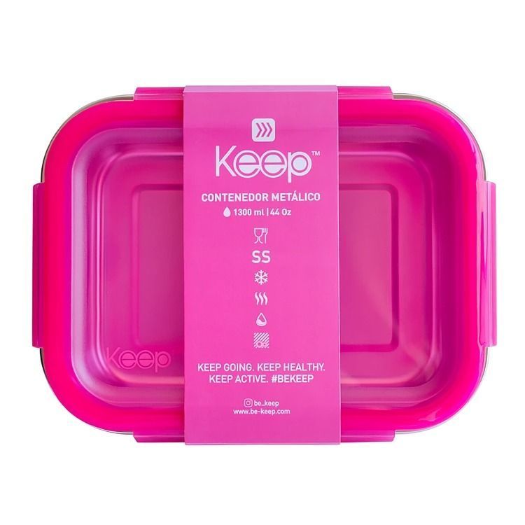 HERMETICOS METALICOS 1300 ML KEEP FUCSIA-2