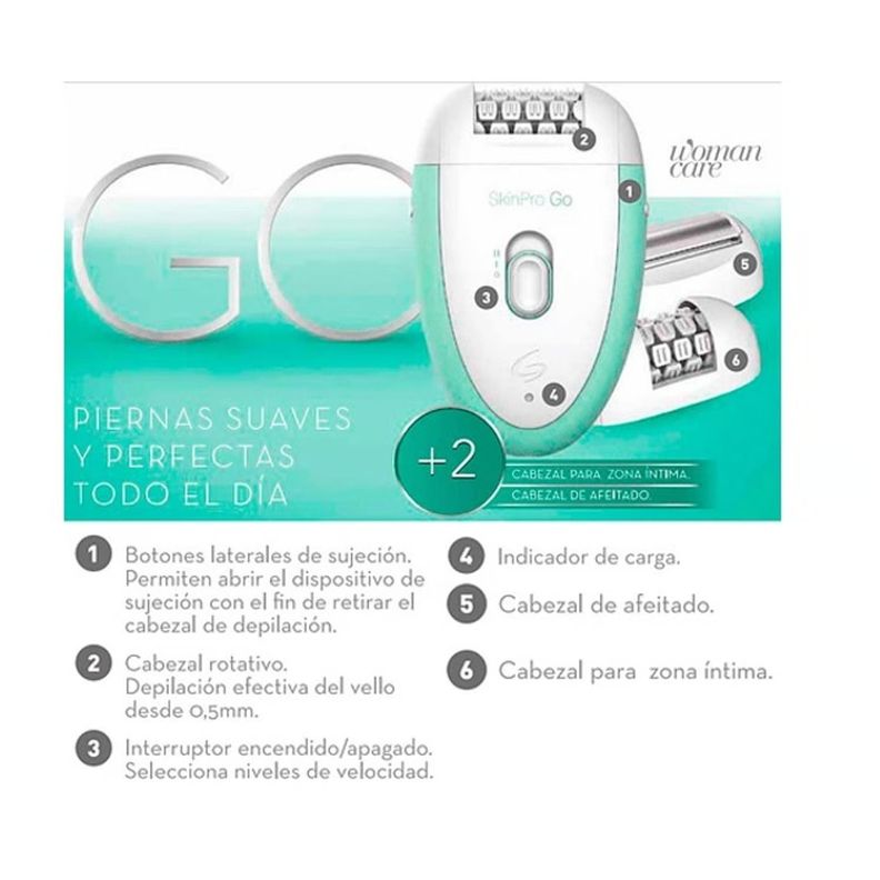 DEPILADORA  SkinPro GO II VERDE-2