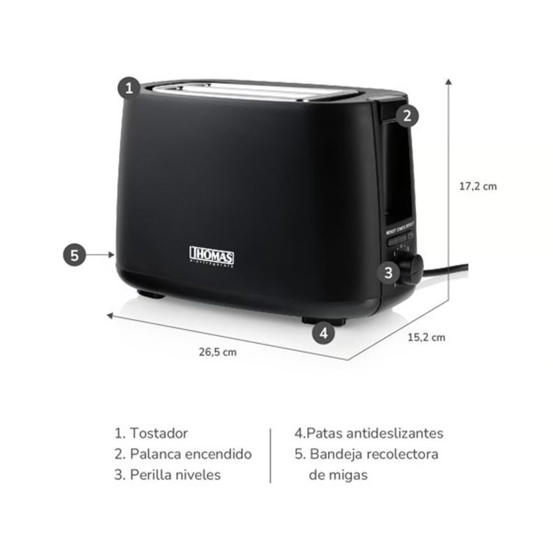 TOSTADOR THOMAS TH-117-5