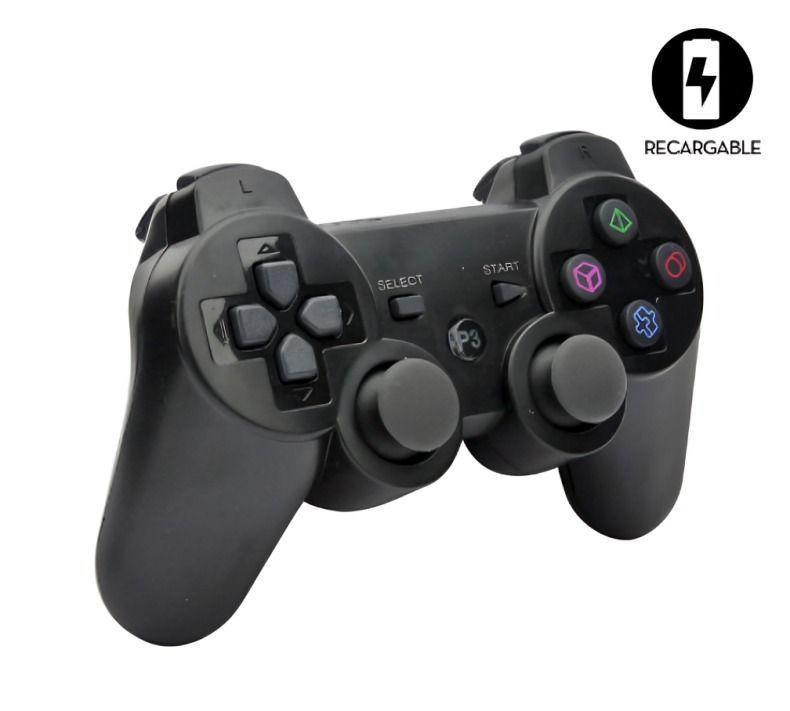 Joystick Inalámbrico Play 3 Doubleshock Negro-3