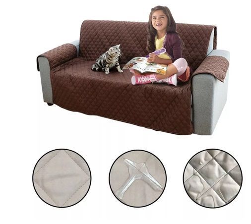 Cobertor Sillon Sofa 2 Cuerpos Reversible Protector