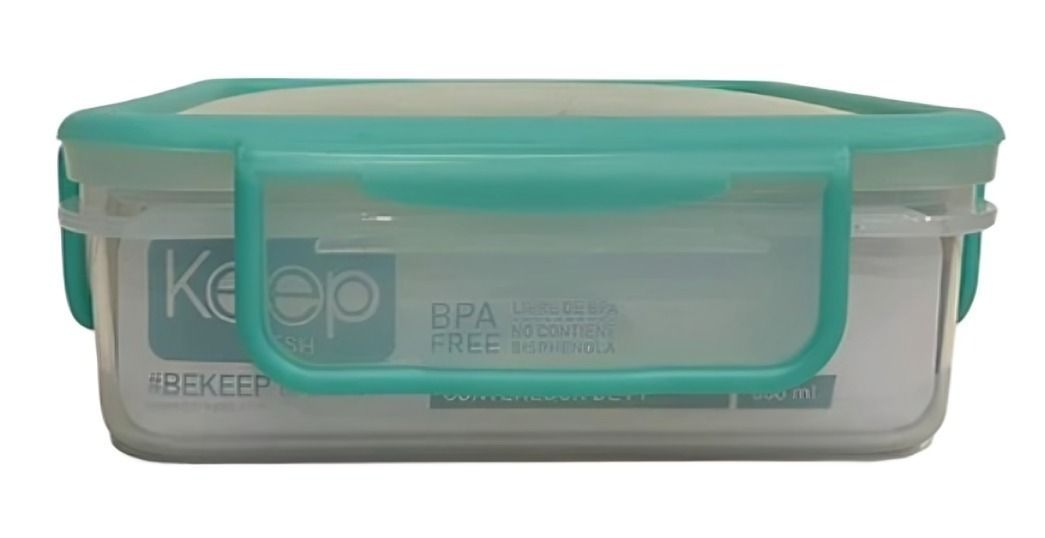 HERMETICO PP 1400 ML CUADRADO VERDE-0