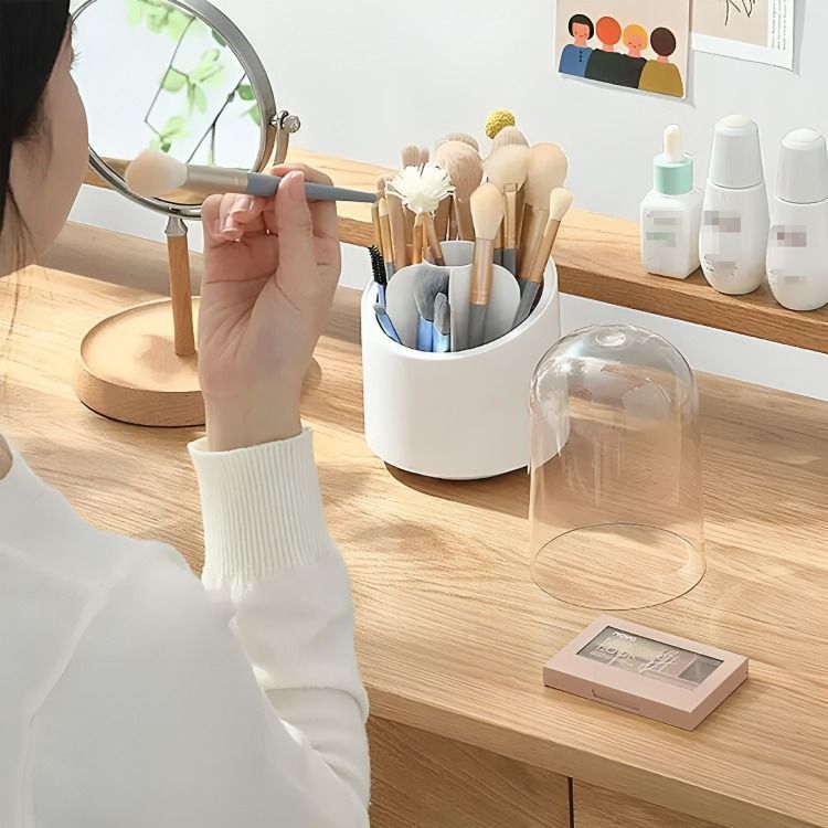 Organizador Para Brochas Y Lápices Cosméticos 360 Giratorio-2