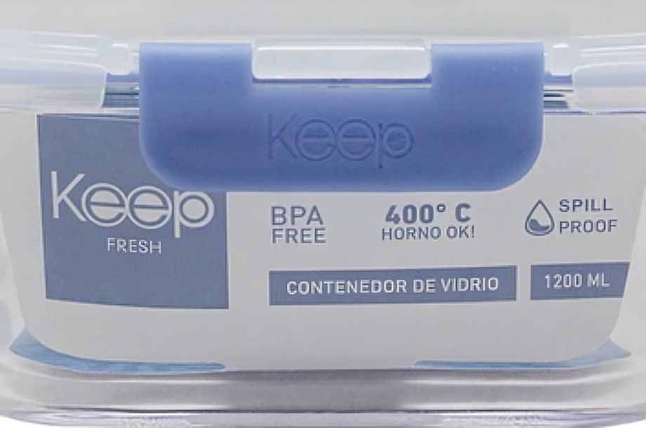 HERMETICO CUADRADO 1200ML GLASS KEEP MORADO-1