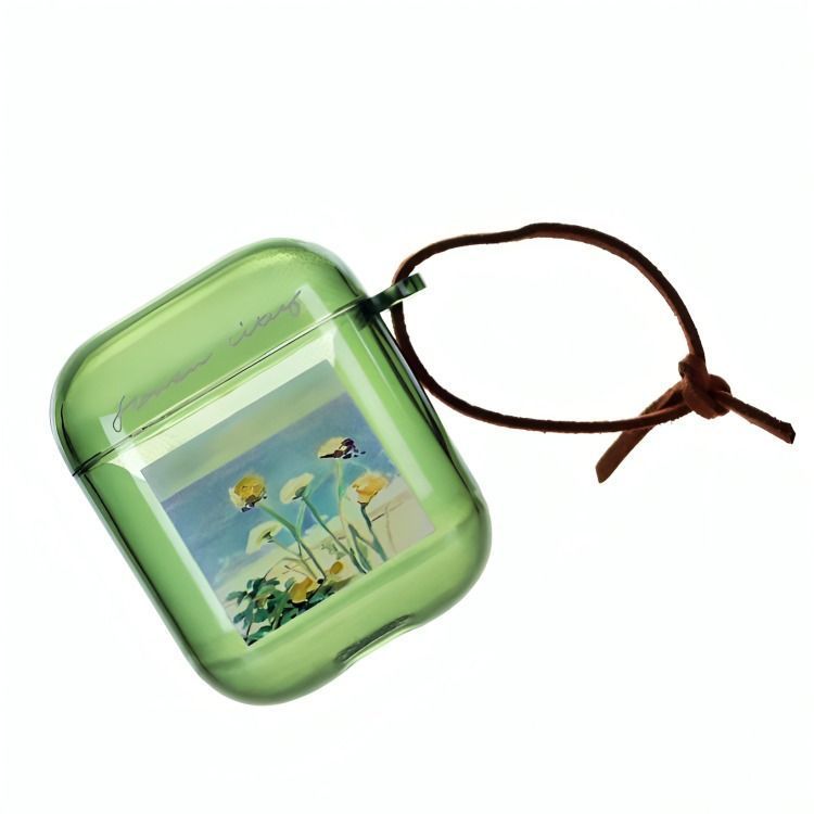 Funda Airpods Pro Dibujo Verde-0