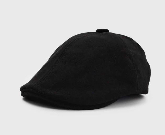 BOINA HOMBRE DUCKBILL PAÑO NEGRO-0