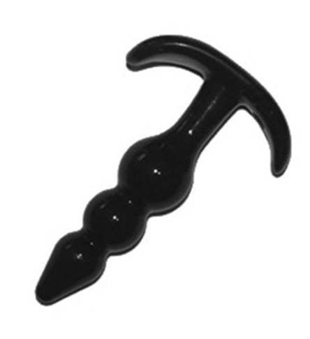 Plug Anal Negro con Cuentas-0