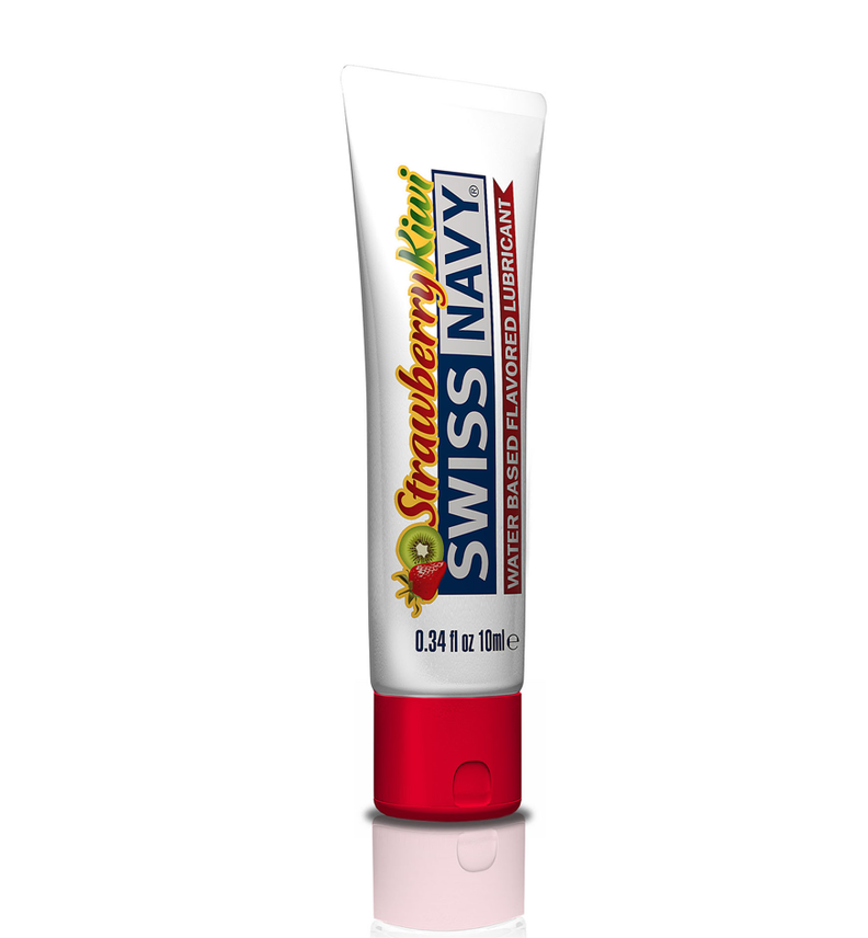 Lubricante Swiss Navy Flavors 10ml - Fresa Kiwi-0