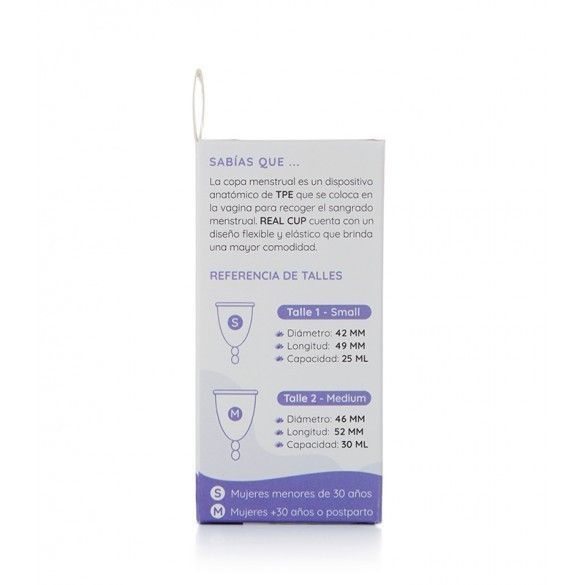 Copita Menstrual Real Cup talla S y M-4
