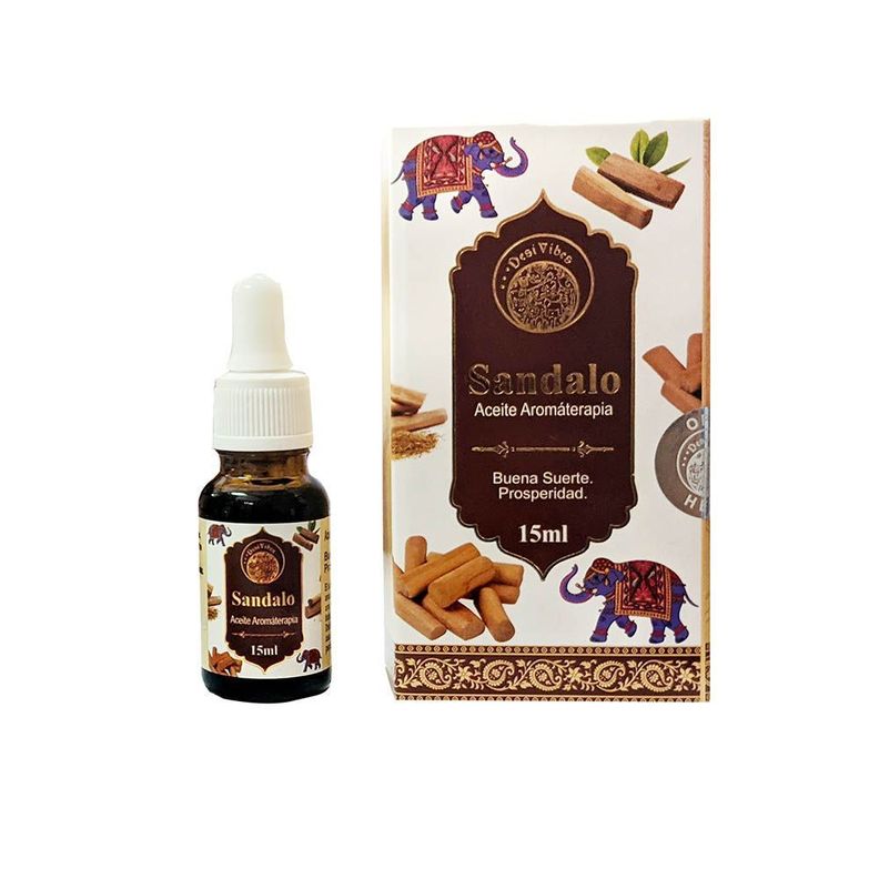 Aceite Esencial Aromaterapia de Sándalo 15ml - Desi Vibes-0