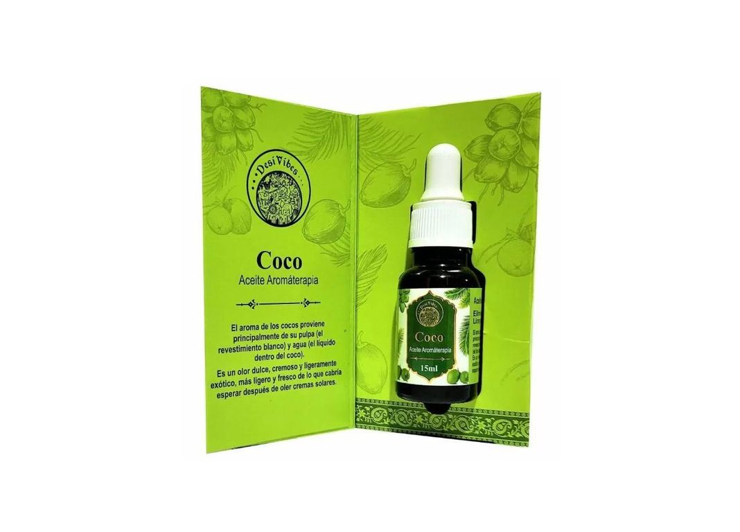 Aceite Esencial Aromaterapia de Coco 15ml - Desi Vibes-1