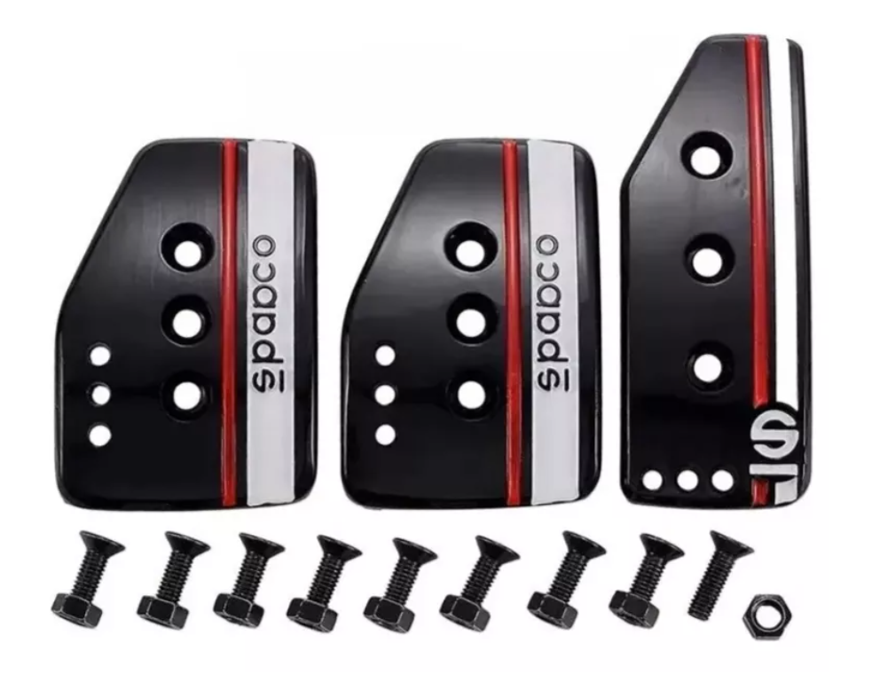 set 3 Cubre Pedales Deportivo Tunning Trd Racing Auto-0