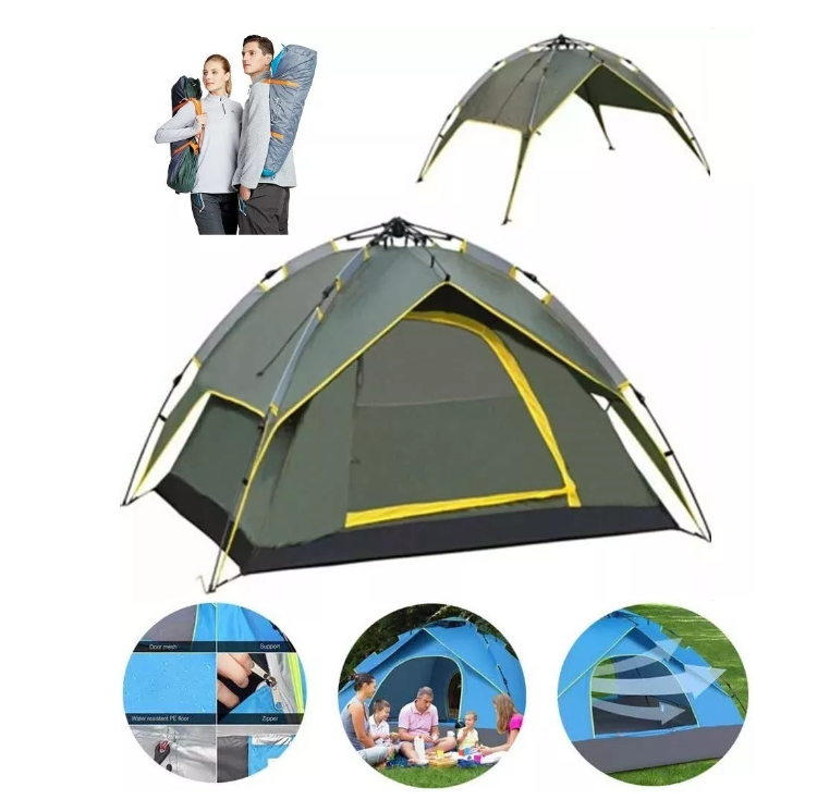 Carpa Automática 4 Personas Doble Capa Toldo 2.1x2.1x1.5 Mts-0