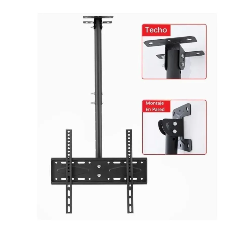 Soporte Tv Techo O Pared Ajustable Base 26 A 60-7
