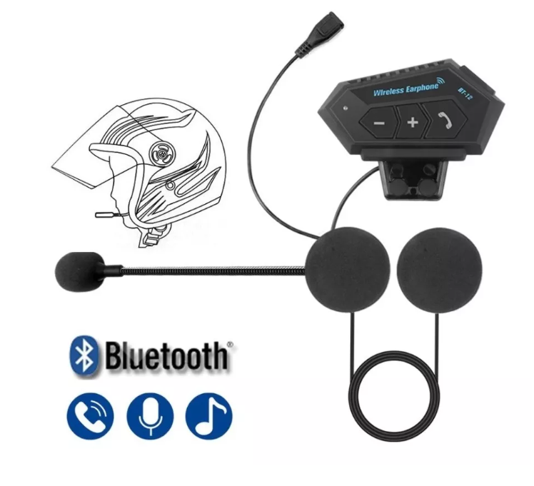Audifono Casco Moto Auriculares Bluetooth Lllamada Mp3-2