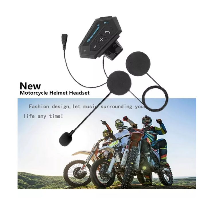Audifono Casco Moto Auriculares Bluetooth Lllamada Mp3-6