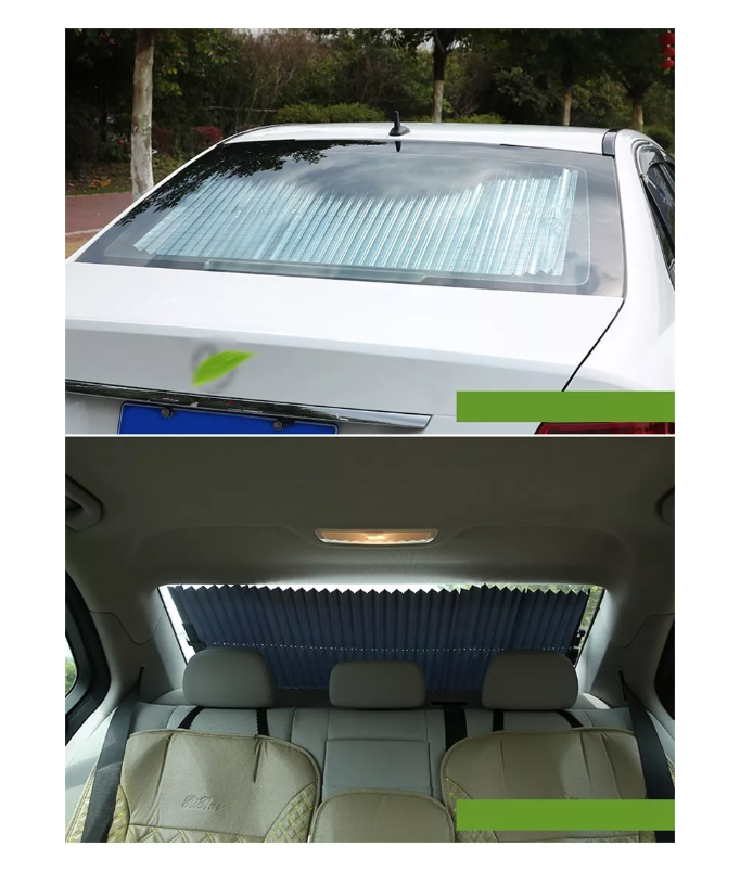 Quitasol Retractil Parasol Enrollable Parabrisas Auto 46x140-3