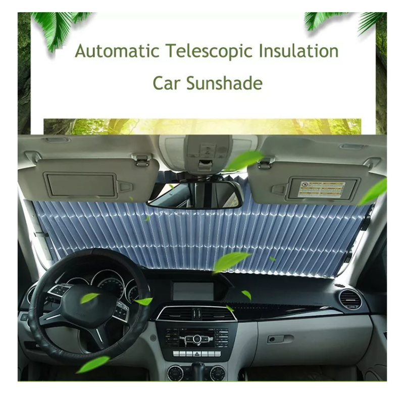 Quitasol Retractil Parasol Enrollable Parabrisas Auto 46x140-7
